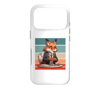 Poker fox animal casino imagery clever fox table focused Case for iPhone 17 Pro