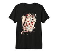 Poker Hand As and Jack Playing Cards Blackjack Premium T-Shirt