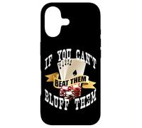 Poker If You Can't Beat Them Bluff Them Funny Vegas Gambling Case for iPhone 17