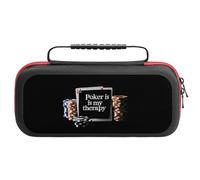 Poker is My Therapy Portable Carrying Case Compatible with Switch Lightweight Protective Travel Cases