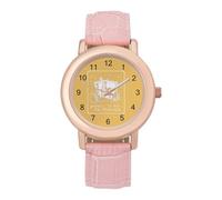 Poker is My Therapy Women's Easy Read Watches Flexible Three Hand Round Case Quartz Watch for Small Wrists