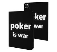 Poker Is War Funny Tablet Cases Multi-Viewing Angels Trifold Stand Case Compatible with iPad Series