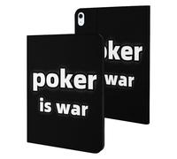 Poker Is War Funny Tablet Cases Multi-Viewing Angels Trifold Stand Case Compatible with iPad Series
