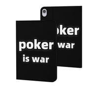 Poker Is War Funny Tablet Cases Multi-Viewing Angels Trifold Stand Case Compatible with iPad Series