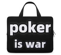 Poker Is War Portable Laptop Sleeve with Carry Handle Waterproof Protective Briefcase Handbag Soft Notebook Bag