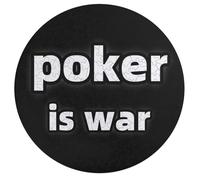 Poker Is War Wooden Puzzle Letter on Back Circular Easy Jigsaw Puzzles for Elderly Birthday Gift Family Game