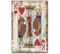 Poker Jigsaws Puzzle 1000 Pieces King Of Hearts Picture Ntellectual Challenge Toy For Intellectual Teenagers Crossword Game 50X75Cm