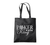 Poker King Cards Bluff Tote Shopping Bag 10 Litres Capacity 42 x 38cm