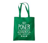 Poker Legend Has Arrived Tote Shopping Bag 10 Litres Capacity 42 x 38cm