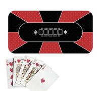 Poker Mat - 120x60cm Poker Table Mat | Game Table Cover Anti Slip Rubber Soft Fabric PlayingMat For Texas Holdem Baccaŕat Guandan Card Game Nights