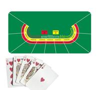 Poker Mat - 120x60cm Poker Table Mat | Game Table Cover Anti Slip Rubber Soft Fabric PlayingMat For Texas Holdem Baccaŕat Guandan Card Game Nights