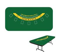 Poker Mat - 120x60cm Poker Table Mat | Game Table Cover Anti Slip Rubber Soft Fabric PlayingMat For Texas Holdem Baccaŕat Guandan Card Game Nights