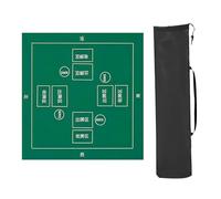 poker mat, Mahjong table mat Tabletop Game Mats, For Table With Rules, Thickened Anti Slip And Noise Reduction Mahjong Mat, For Mahjong Games And Poker Games(Green,80x80cm(31.49x31 49in))