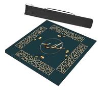 poker mat, Mahjong table mat Tabletop Game Mats, Paigow Poker Game Table Cover Slip Resistant Noise Reduction Board Game Mat(Black,23.6x23.6inch/60x60cm)