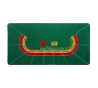 poker mat, Portable Professional Casino Roulette Tabletop Layout Mat,Folding Poker Table Top for Games(Green,L)