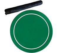 poker mat, Professional Poker Mat with Carrying Bag,Tabletop Casino Felt Layout for Cards,Poker Games(Green,24inch)