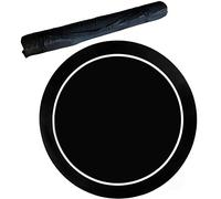 poker mat, Professional Poker Mat with Carrying Bag,Tabletop Casino Felt Layout for Cards,Poker Games(Black,47inch)