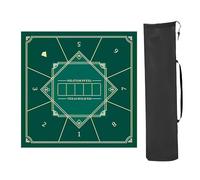 Poker mat, Table Mat Majiang Mat，Square Mahjong , Game With Rules(Grün,70x70cm(27.55x27.55in))