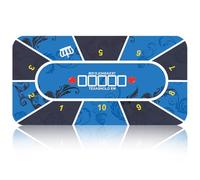 Poker Mat, Texas Holdem Green Cloth for Game Table, Poker Table Mat, Green Play Mat (120 x 60 cm)