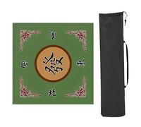 Poker mats, Mahjong table mat Tabletop Game Mats, For Table With Storage Bag, Thickened Anti Slip And Noise Reduction Mat, For Mahjon Poker(Green,70x70cm (27.55x27.55in))