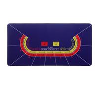 Poker mats, Portable Professional Casino Roulette Tabletop Layout Mat,Folding Poker Table Top for Games(Purple,S)
