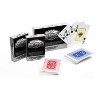 Poker Night Pro Poker Cards | Waterproof Plastic Playing Cards UK | Professional 2 Pack Multipack | Jumbo Index | Red & Blue | 54 Cards + 2 Jokers Per Deck | Texas Hold'em, Bridge, Blackjack