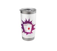 Poker or Skat Card Game Texas Holdem Stainless Steel Insulated Tumbler
