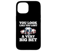 Poker Player Chips Card Game Gambler Bluff Bet Casino Funny Case for iPhone 15