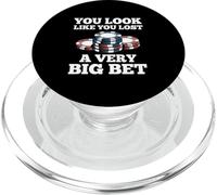 Poker Player Chips Card Game Gambler Bluff Bet Casino Funny PopSockets PopGrip for MagSafe