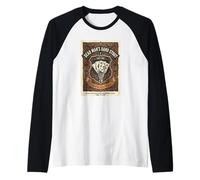 Poker Player Dead Man's Hand Stout Aces Eights Beer Label Raglan Baseball Tee