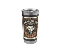 Poker Player Dead Man's Hand Stout Aces Eights Beer Label Stainless Steel Insulated Tumbler