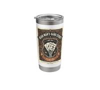 Poker Player Dead Man's Hand Stout Aces Eights Beer Label Stainless Steel Insulated Tumbler