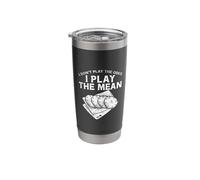Poker Player Design for Gambling Lover - Play The Mean Stainless Steel Insulated Tumbler