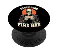 Poker Player Halloween Funny Frankenstein Flush Good Cards PopSockets Adhesive PopGrip