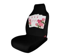 Poker Player Heartbeat Car Seat Cover Front Seat Protector 1PCS | Automotive Seat Covers,Universal Fit,Interior Car Accessories,Car Seat Protector,for Most Cars