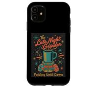 Poker Player Retro Late Night Grinder Folding til Dawn Cards Case for iPhone 11