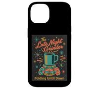Poker Player Retro Late Night Grinder Folding til Dawn Cards Case for iPhone 14