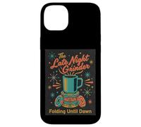 Poker Player Retro Late Night Grinder Folding til Dawn Cards Case for iPhone 14 Plus