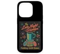 Poker Player Retro Late Night Grinder Folding til Dawn Cards Case for iPhone 14 Pro