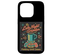 Poker Player Retro Late Night Grinder Folding til Dawn Cards Case for iPhone 15 Pro