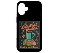 Poker Player Retro Late Night Grinder Folding til Dawn Cards Case for iPhone 16