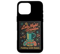 Poker Player Retro Late Night Grinder Folding til Dawn Cards Case for iPhone 16 Pro Max