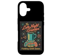 Poker Player Retro Late Night Grinder Folding til Dawn Cards Case for iPhone 17
