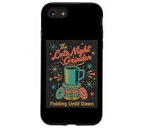 Poker Player Retro Late Night Grinder Folding til Dawn Cards Case for iPhone SE (2020) / 7/8