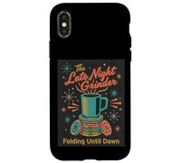 Poker Player Retro Late Night Grinder Folding til Dawn Cards Case for iPhone X/XS