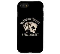 Poker Player Royal Flush Cards Game Gambler Bluff Bet Casino Case for iPhone SE (2020) / 7/8