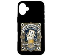 Poker Player The River Card Pilsner The Final Out Beer Label Case for iPhone 16 Plus