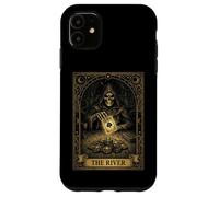 Poker Player The River Tarot Card Skeleton Ace of Spades Case for iPhone 11