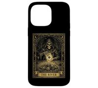 Poker Player The River Tarot Card Skeleton Ace of Spades Case for iPhone 14 Pro Max