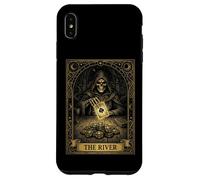 Poker Player The River Tarot Card Skeleton Ace of Spades Case for iPhone XS Max